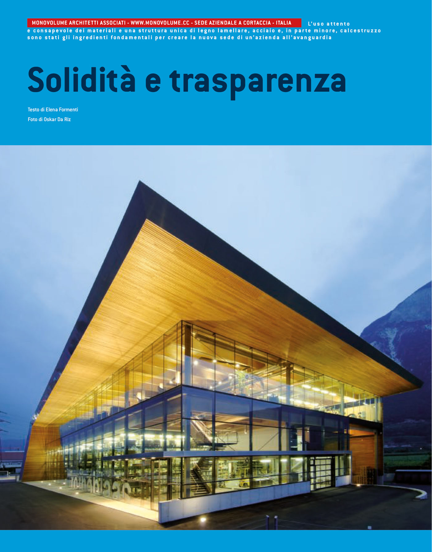 News, Presse, Architekturzeitschrift, Architekturmagazin, Zeitschriften Abonnements, Publikation, Architektur Artikel, Architektur Publikation; Architektur + Design monovolume studio; monovolume Bozen; Architektur Südtirol; Architekturstudio Bozen; monovolume architects