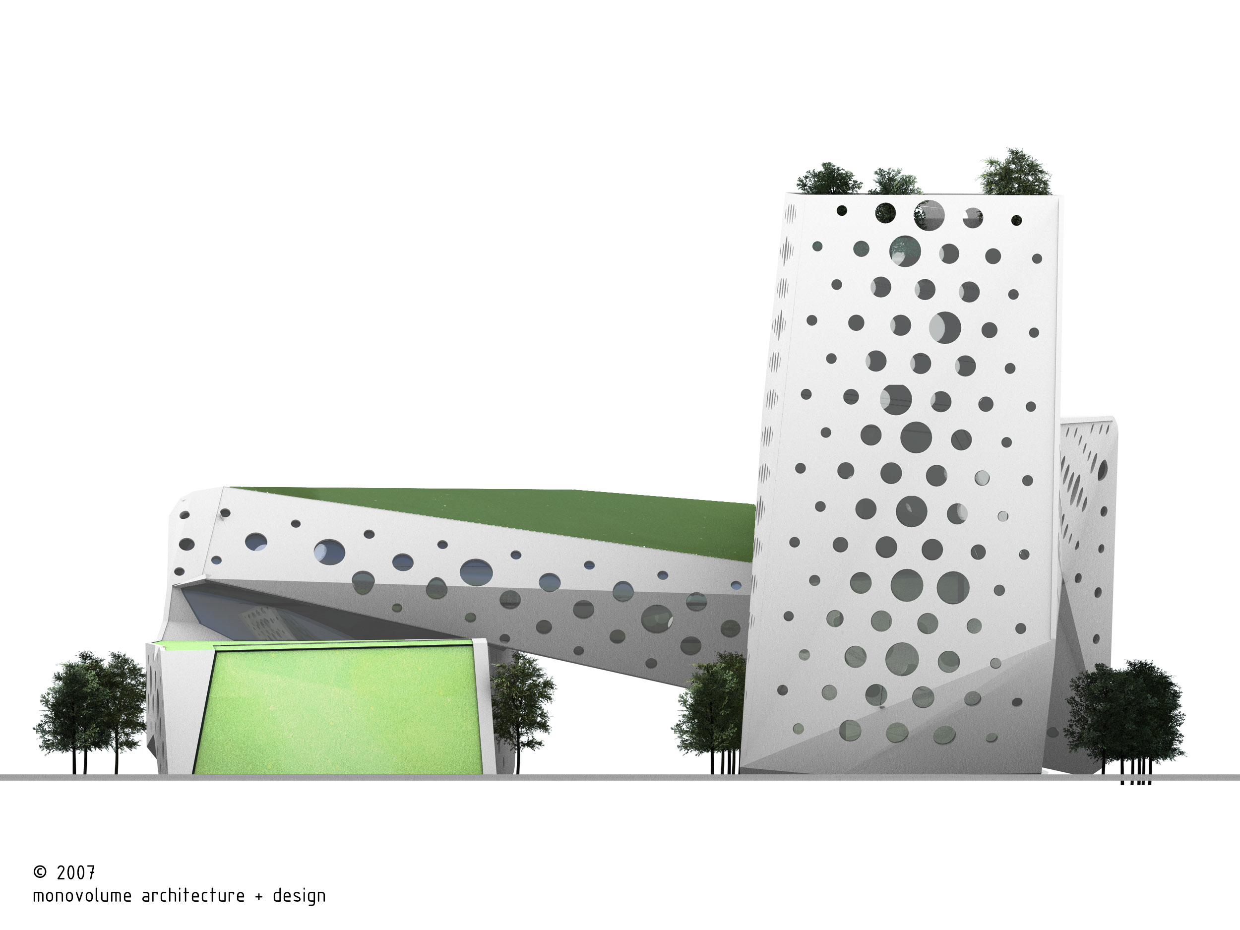 Ex Alumix - Ex Magnesio; Bolzano; Headquarters; Facciata perforata; Architettura razionalista; Urbanistica; monovolume architecture + design; architettura Alto Adige; architettura moderna; monovolume architetti