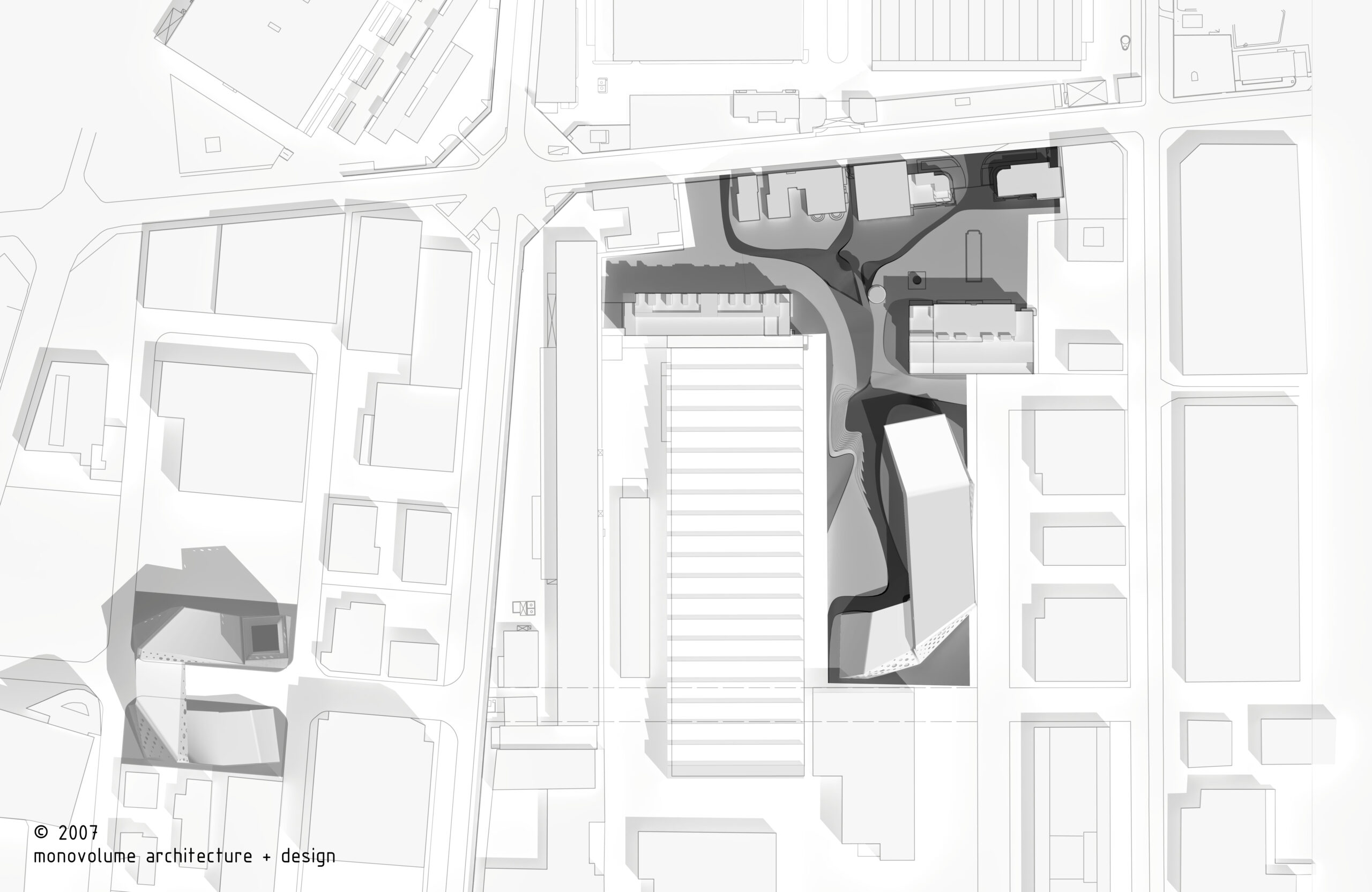 Ex Alumix - Ex Magnesio; Bolzano; Headquarters; Facciata perforata; Architettura razionalista; Urbanistica; monovolume architecture + design; architettura Alto Adige; architettura moderna; monovolume architetti
