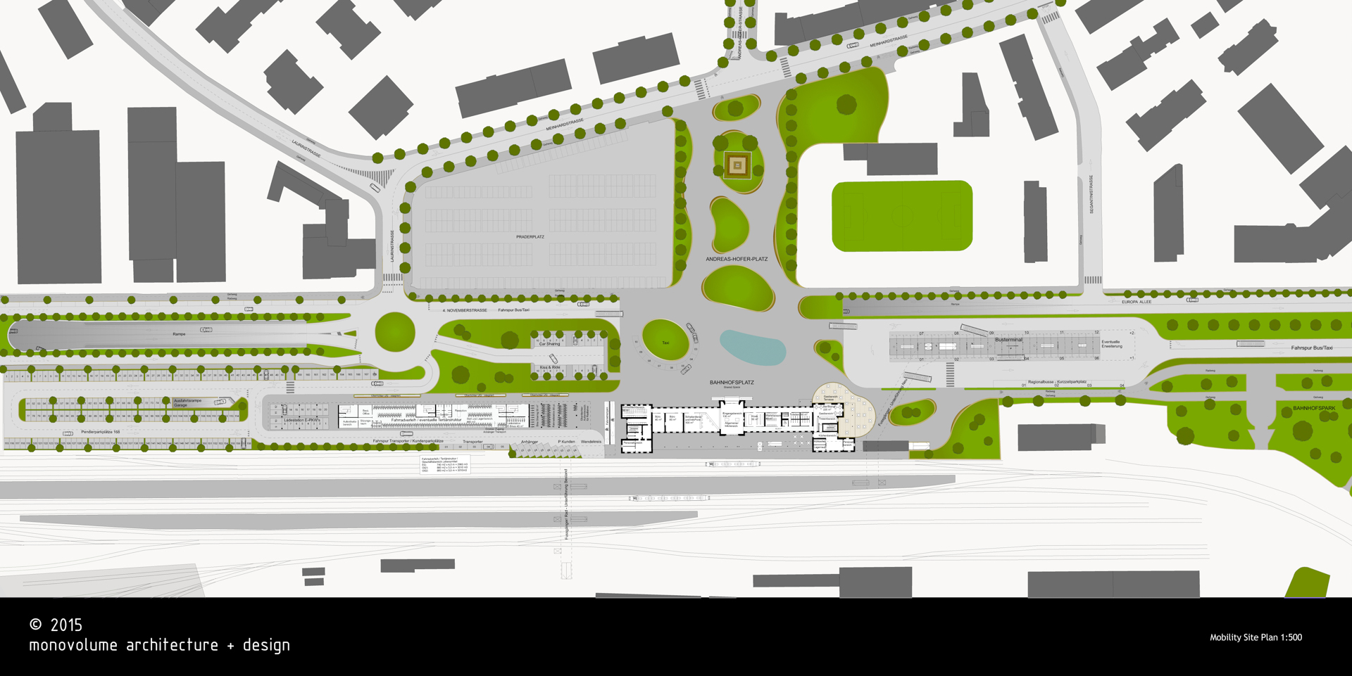 masterplan merano; stazione di merano; urbanistica merano; in bici a merano; biciclette; valle venosta; taxi meran; Rendering architettura; Comune di Merano; monovolume architecture + design; architettura Alto Adige; architettura moderna; monovolume architetti; concorso architettura