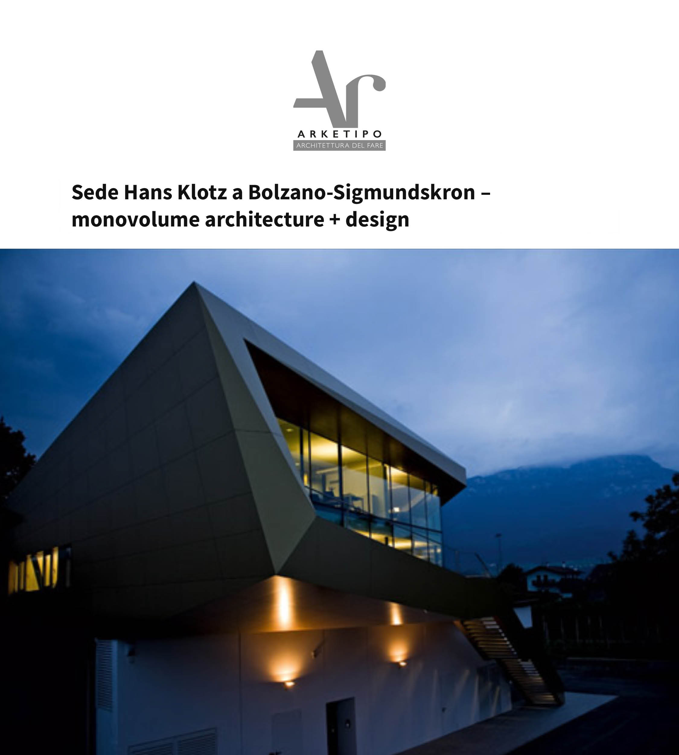 News, Presse, Artikel, Architektur Publikation; Presse; studio monovolume architecture + design; monovolume Bozen; Architektur Südtirol; studio architecture bozen; monovolume Architekten