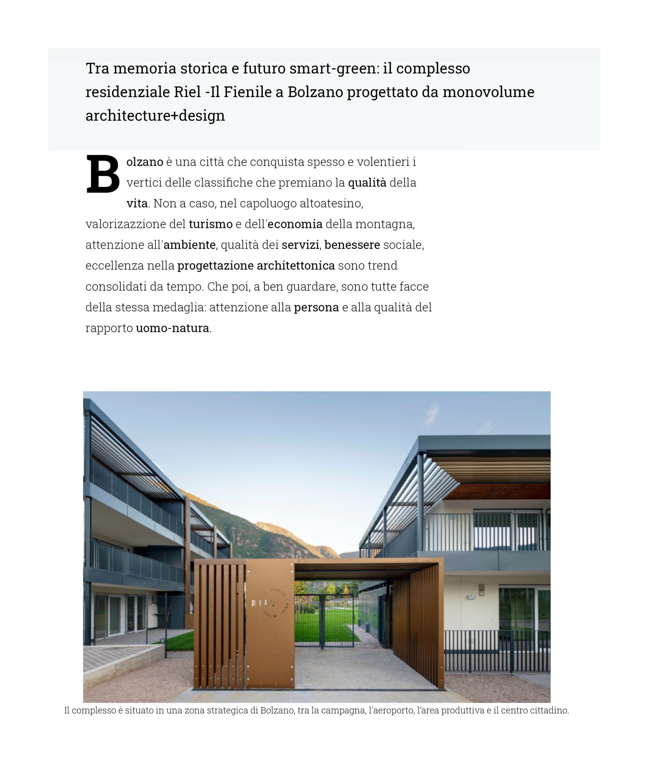 News, Presse, Artikel, Architektur Publikation; Presse; studio monovolume architecture + design; monovolume Bozen; Architektur Südtirol; studio architecture bozen; monovolume Architekten