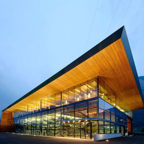 Rothoblass; Cortaccia; Sede Aziendale; Headquarters; Uffici; Materiali per l'edilizia; Vetro; Architettura in cemento; monovolume architecture + design; architettura Alto Adige; monovolume architetti
