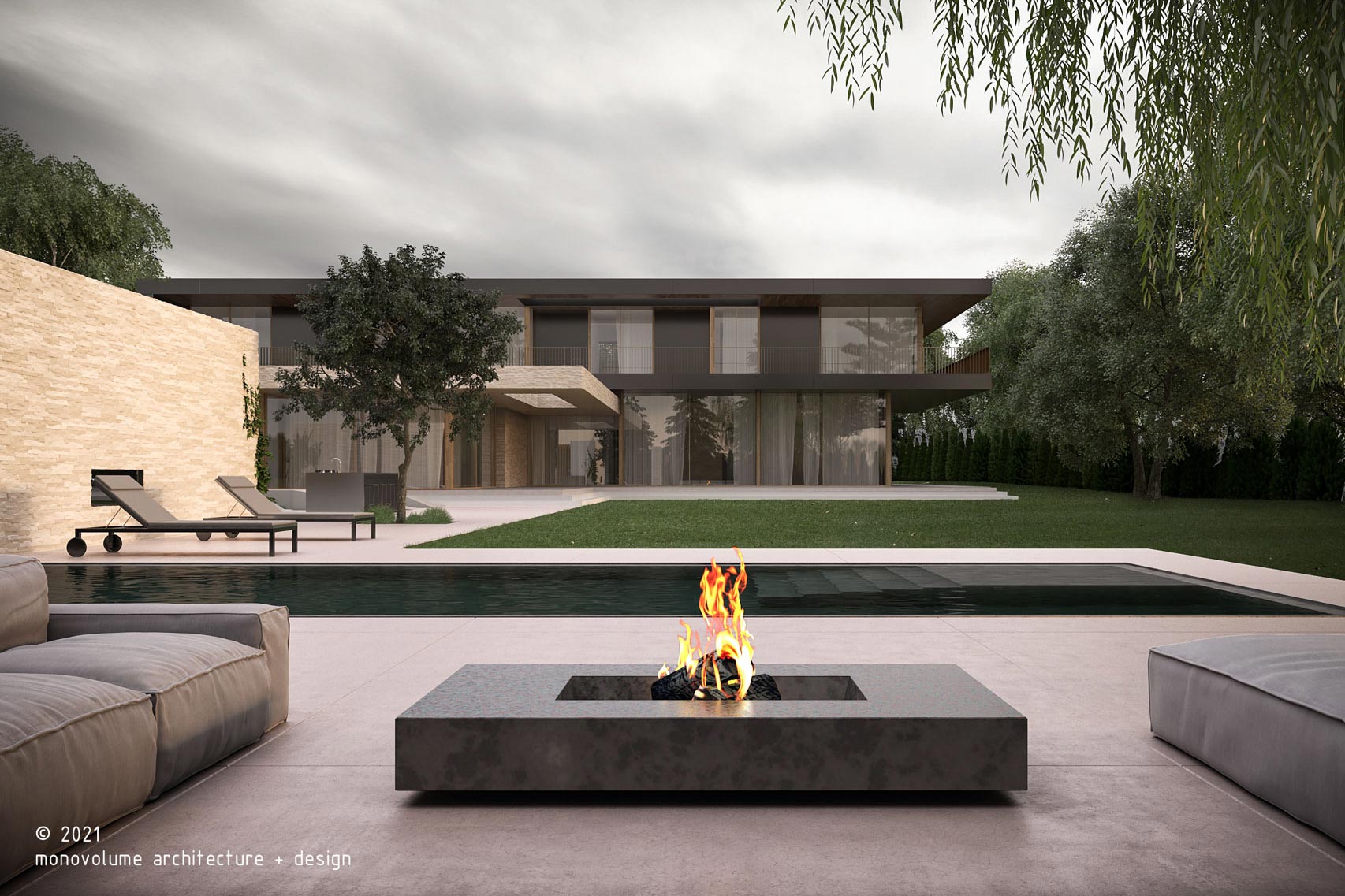 Casa F; Germania; Villa moderna; progetto residenziale; Villa; Casa di lusso; Casa Unifamiliare; Giardino Privato; Lusso ; architettura contemporanea; monovolume architecture + design; architettura Alto Adige; monovolume architetti