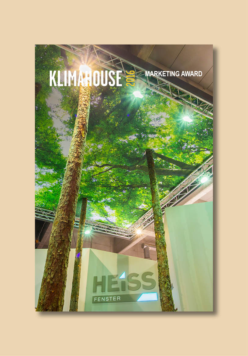 Architekturpreis; Klimahouse 2016; Klimahouse 2016; Heiss Fenster Stand; Gewinner; studio monovolume architecture + design; monovolume Bozen; Architektur Südtirol; studio architecture Bozen; monovolume architects