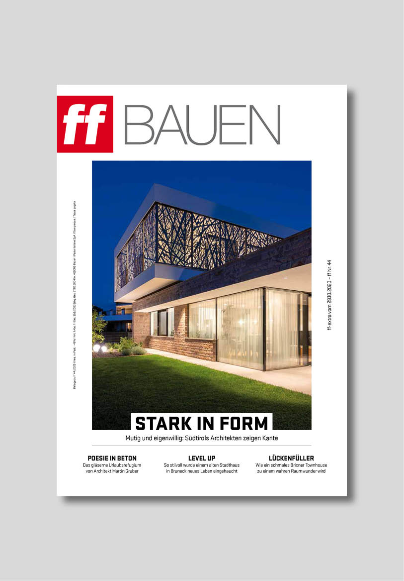 Presse, Architekturzeitschrift, Architekturmagazin, Zeitschriften Abonnements, Publikation, Cover, Architektur Publikation; studio monovolume architecture + design; monovolume Bozen; Architektur Südtirol; studio architecture bozen; monovolume architects