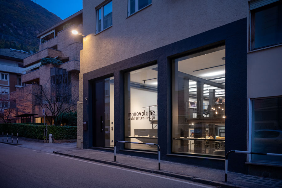 studio monovolume architecture + design; architettura Alto Adige; Bolzano, facciata; progetto; progetto di architettura, monovolume architetti